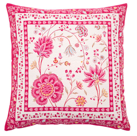 Jacquard cushion cover (MONTESPAN. pink) - Click Image to Close